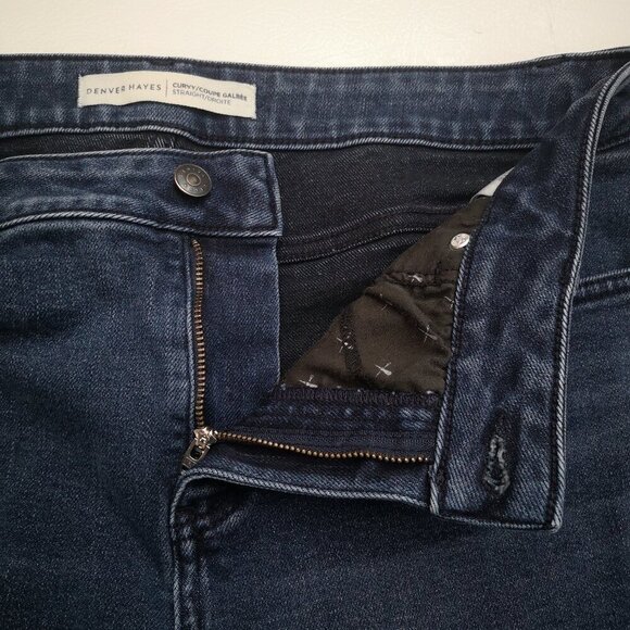 Denver Hayes Curvy Straight Ladies Size 14/30 Medium Wash Jeans - Picture 9 of 16